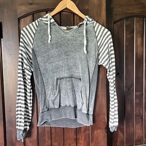 Grey and White Hoodie